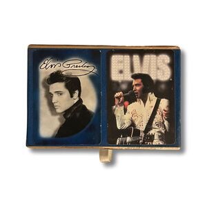 Collectible Elvis Presley Playing Cards in Blue Suede Box